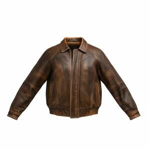 Wilsons Brown Leather Jacket Insulated Men’s Large